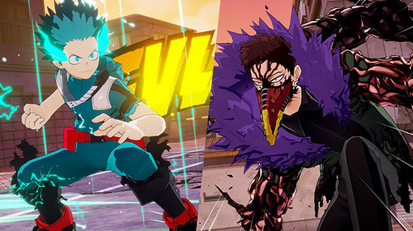 Izuku proti Kai Chisaki v My Hero One’s Justice 2