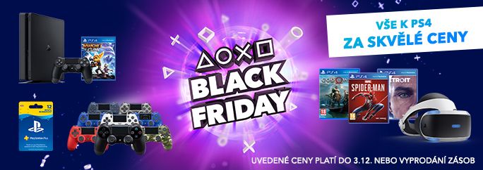 Poslední šance využít Black Friday slev na produkty PlayStation