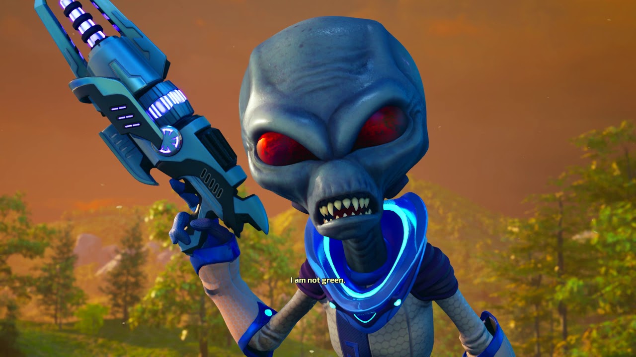 Gameplay z remaku hry Destroy All Humans!