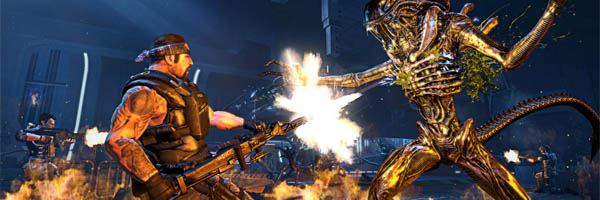 Gameplay záběry z Aliens: Colonial Marines