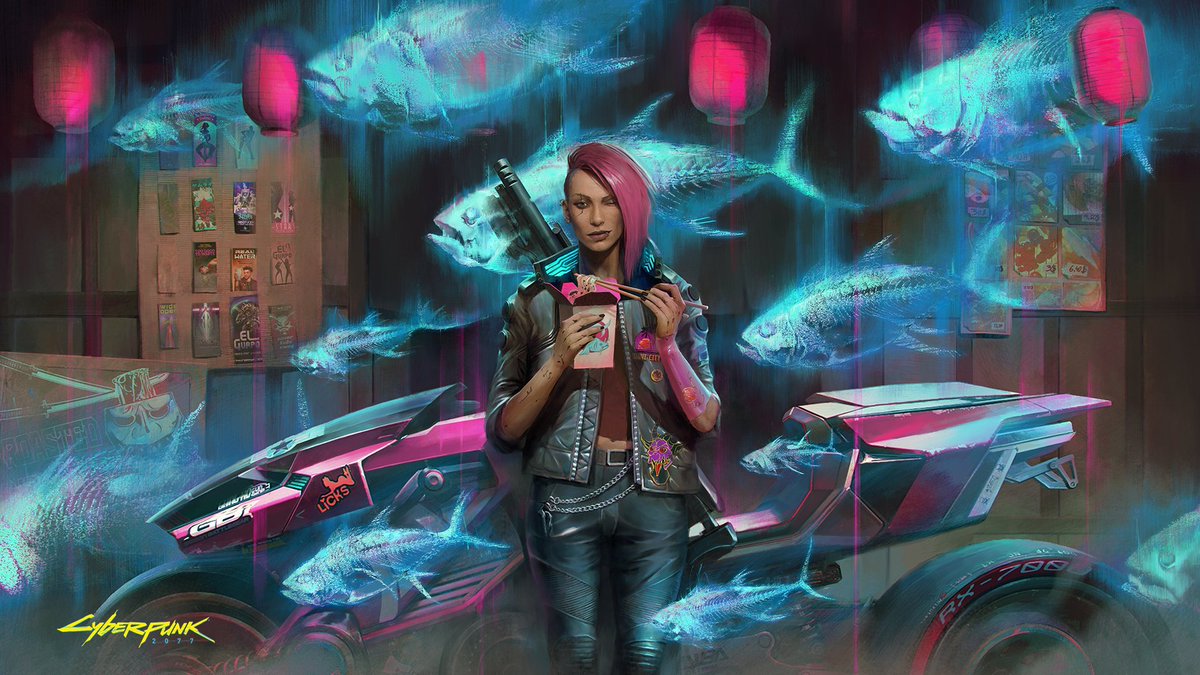 Jízda na motorce v Cyberpunk 2077