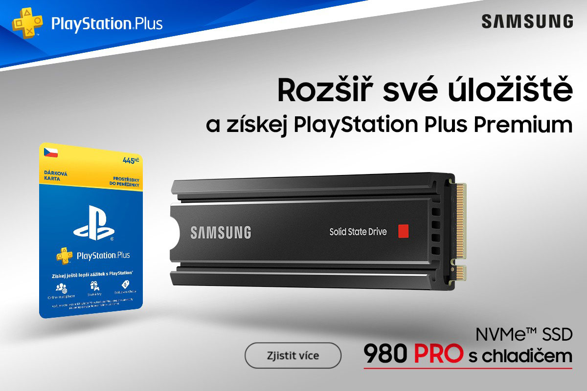 Do konzole i počítače, s disky Samsung SSD 980 PRO skočíte okamžitě do hry