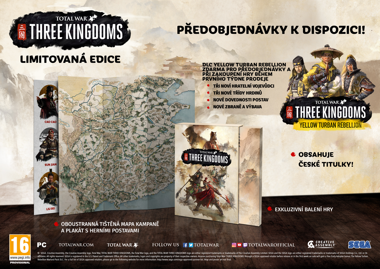 Představena limitovaná edice Total War: Three Kingdoms