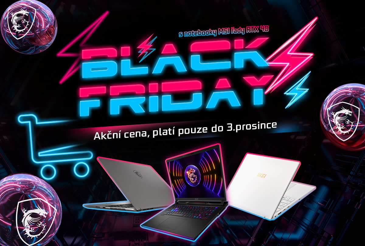 Herní notebooky pro příležitostné i náročné hráče, MSI stroje seženete nyní se slevou v rámci Black Friday