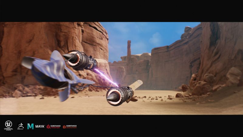 Fanouškovská předělávka Star Wars: Episode I Racer v Unrealu 4 vypadá skvěle