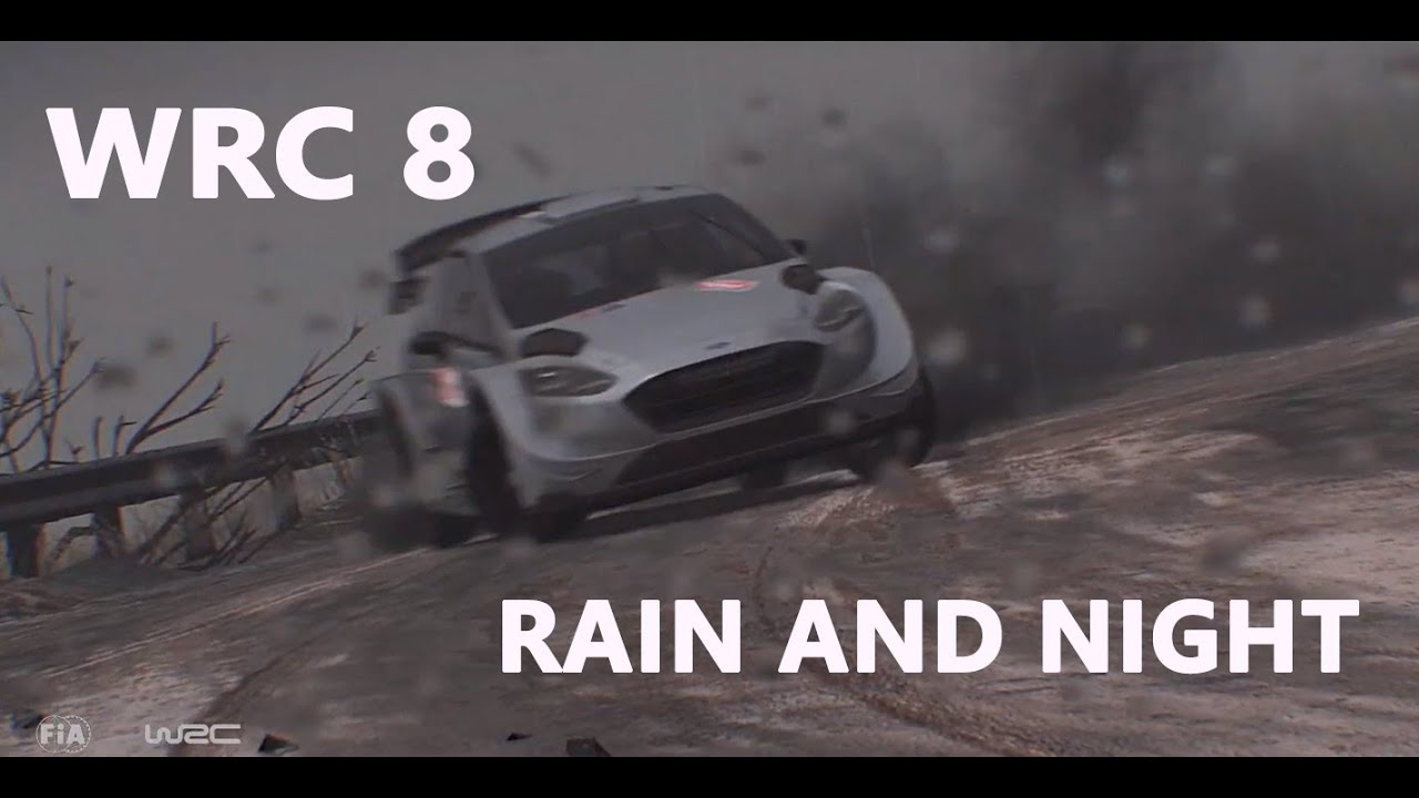 WRC 8 ukazuje rallye za deště a v noci