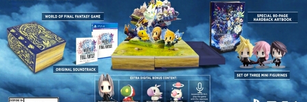 Našlapaný obsah limitované edice World of Final Fantasy