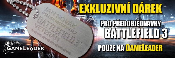 Psí známky s vaším jménem a motivem Battlefield 3