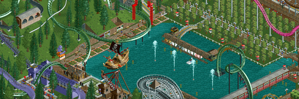 Za pět stovek „remaster“ prvních dvou dílů RollerCoaster Tycoon