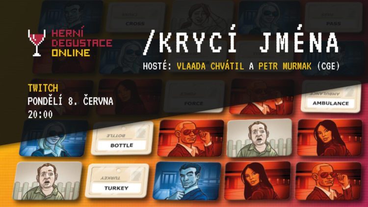 Herní degustace digitální verze Krycích jmen s jejich autorem