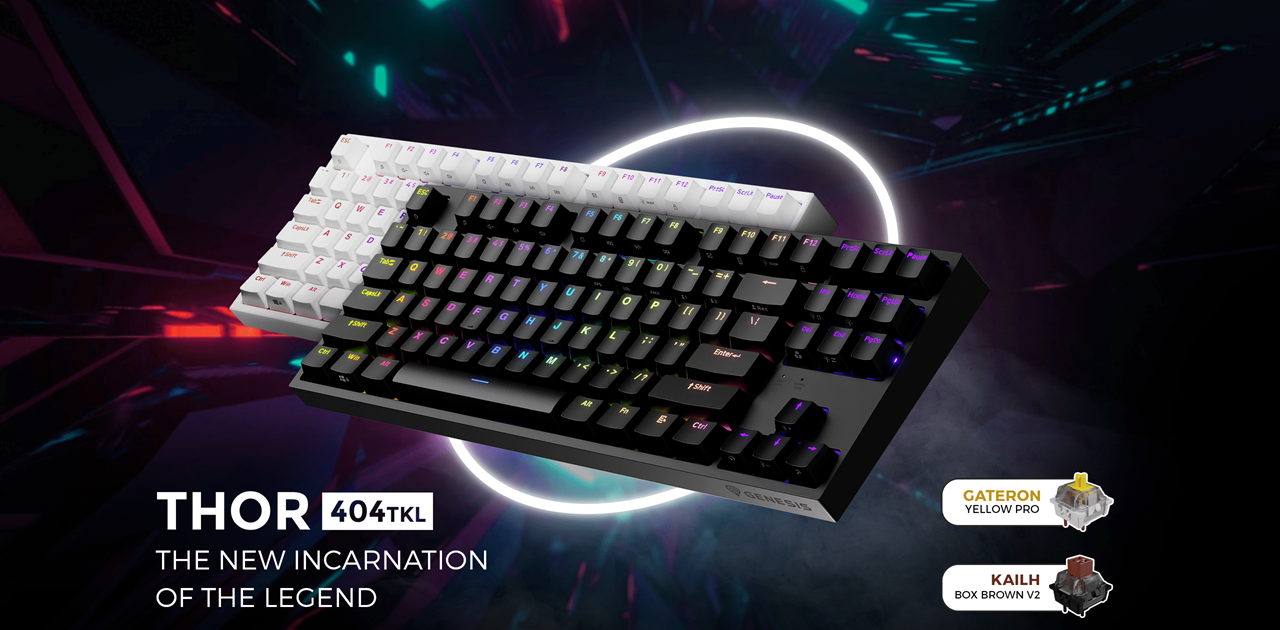 Genesis Thor 404 TKL je nová mechanická klávesnice pro náročné hráče