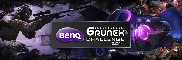 Herní portál Grunex.com spouští prestižní sérii turnajů BenQ Grunex Challenge 2014 a také soutěž o počítač!