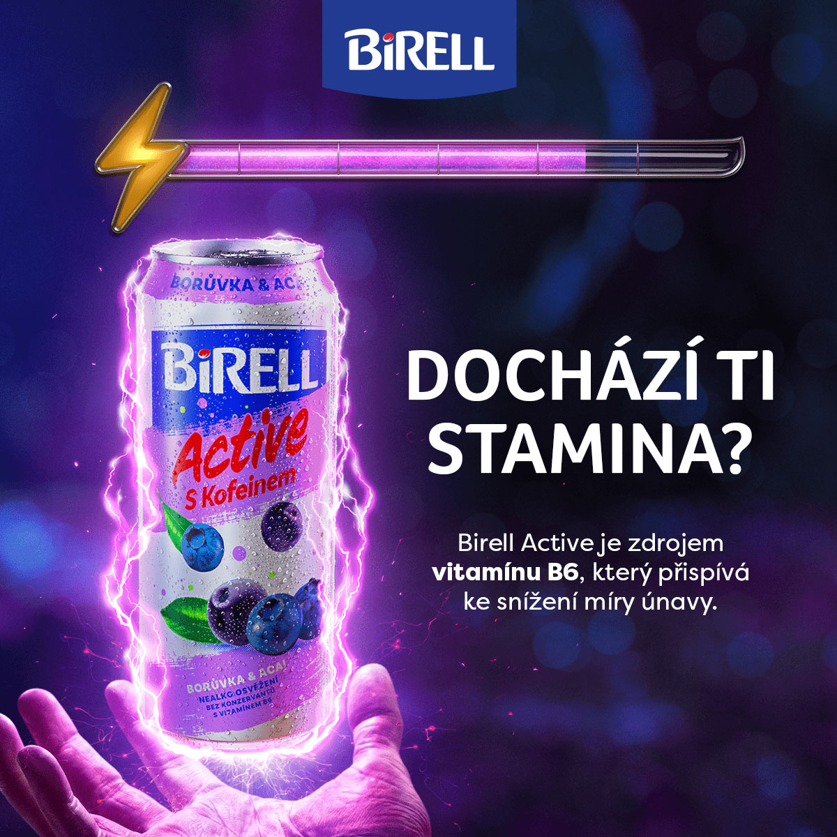 Dochází ti stamina? Dej si Birell Active!