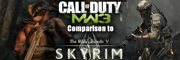 Srovnání platforem pro Skyrim a MW3