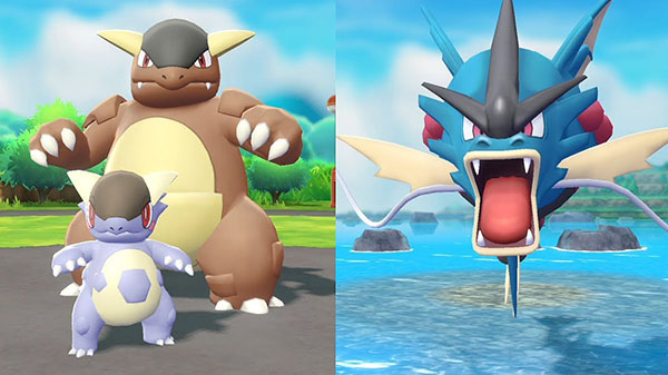 Pokémon: Let’s Go, Pikachu! a Let’s Go, Eevee! představují Mega Kangaskhana a Mega Gyarada