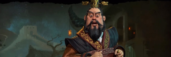 Čínský vůdce Qin Shi Huang a Velká čínská zeď ve strategii Civilization 6