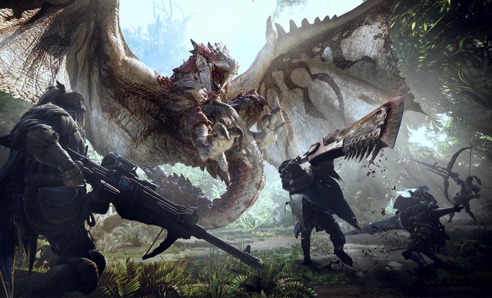 Monster Hunter World chráněný Denuvem se stejnou grafikou jako na konzolích