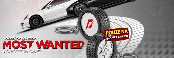 Unikátní přívěšek na klíče ve tvaru pneumatiky k NFS: Most Wanted