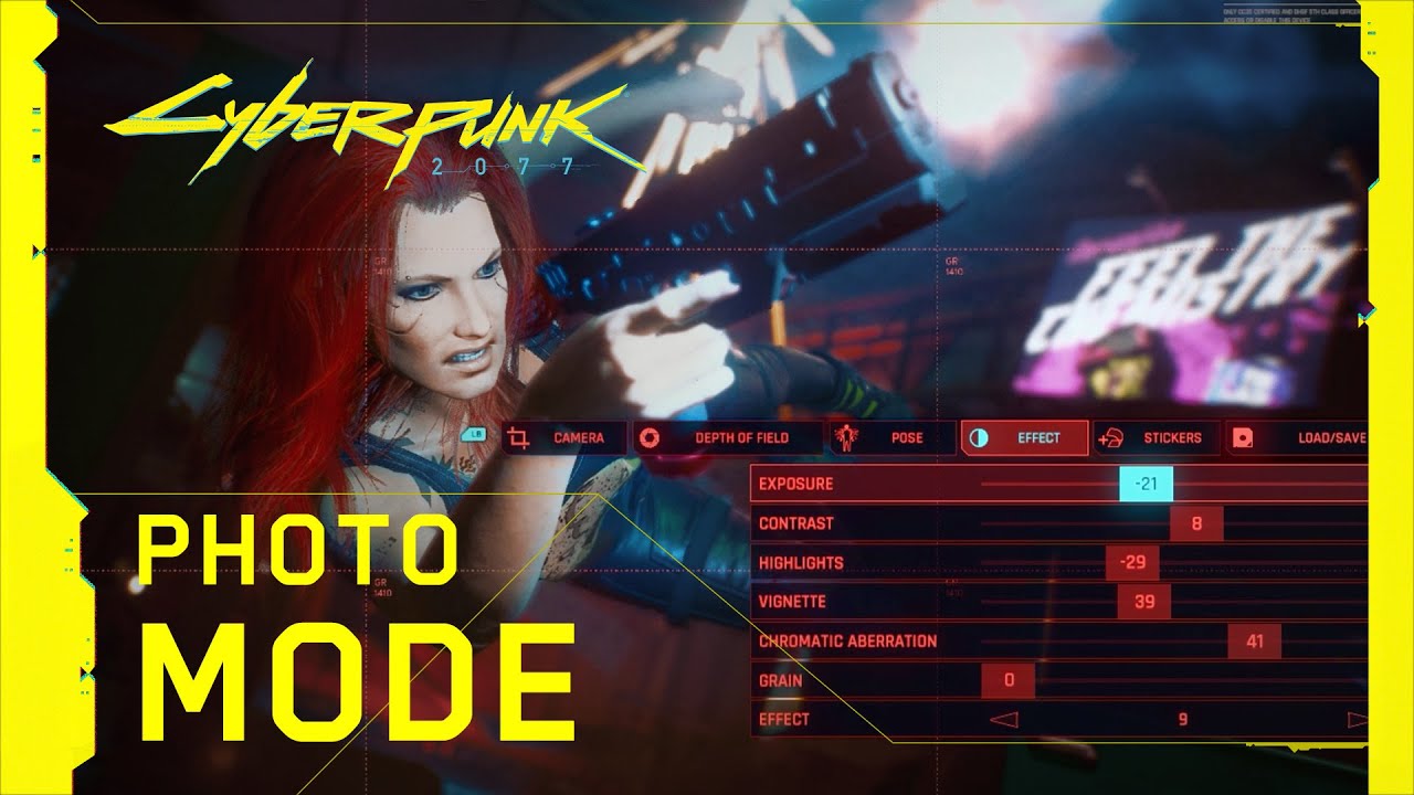 Fotografický režim v Cyberpunk 2077