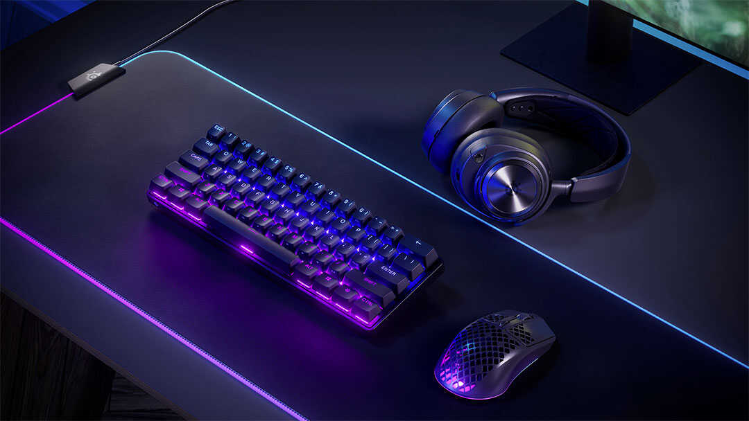 SteelSeries Apex Pro Mini – 60% herní klávesnice s přizpůsobitelnými spínači