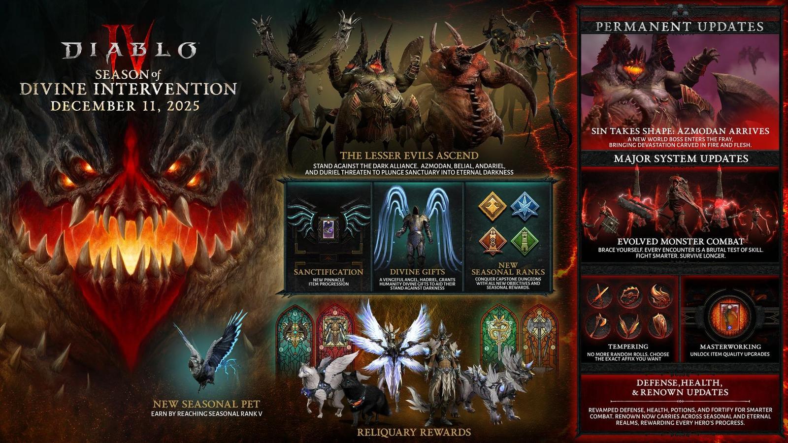 Diablo 4 oznamuje novou Season of Divine Intervention