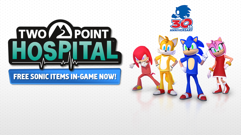 Sonic onemocněl a odvezli ho do Two Point Hospital