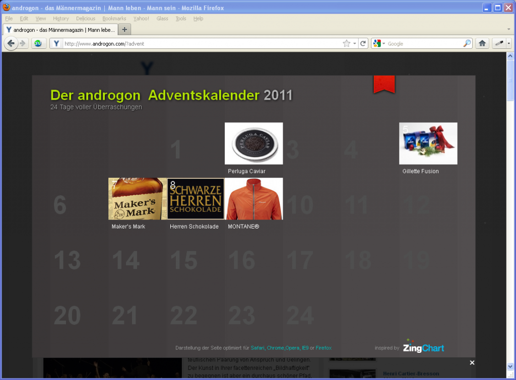 Der Androgon Adventskalender 2011