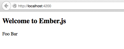 adding foo bar ember