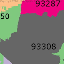 Bakersfield Zip Code Map United States Map