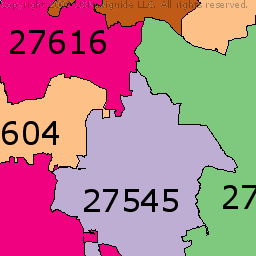 Raleigh Nc Zip Code Map Free - United States Map