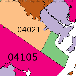 Portland Me Zip Code Map – Map Vector