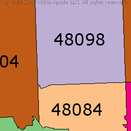 troy mi zip code map Troy Michigan Zip Code Map troy mi zip code map