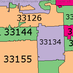 Miami Dade County Zip Codes Map - Maping Resources