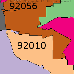 Oceanside Zip Code Map – Map VectorCampus Map