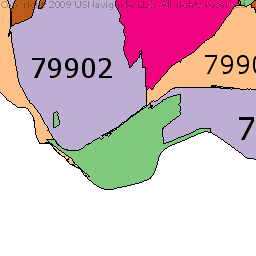 El Paso Texas Zip Code Map Free Printable   1666 