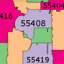 Minneapolis Zip Code Map Zip Code Map - Bank2home.com