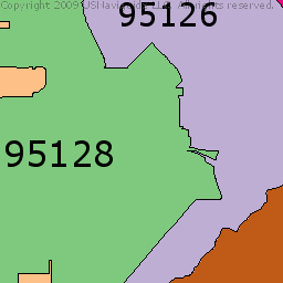 San Jose Zip Code Map