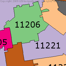 Brooklyn Zip Code Map With Neighborhoods - World Map