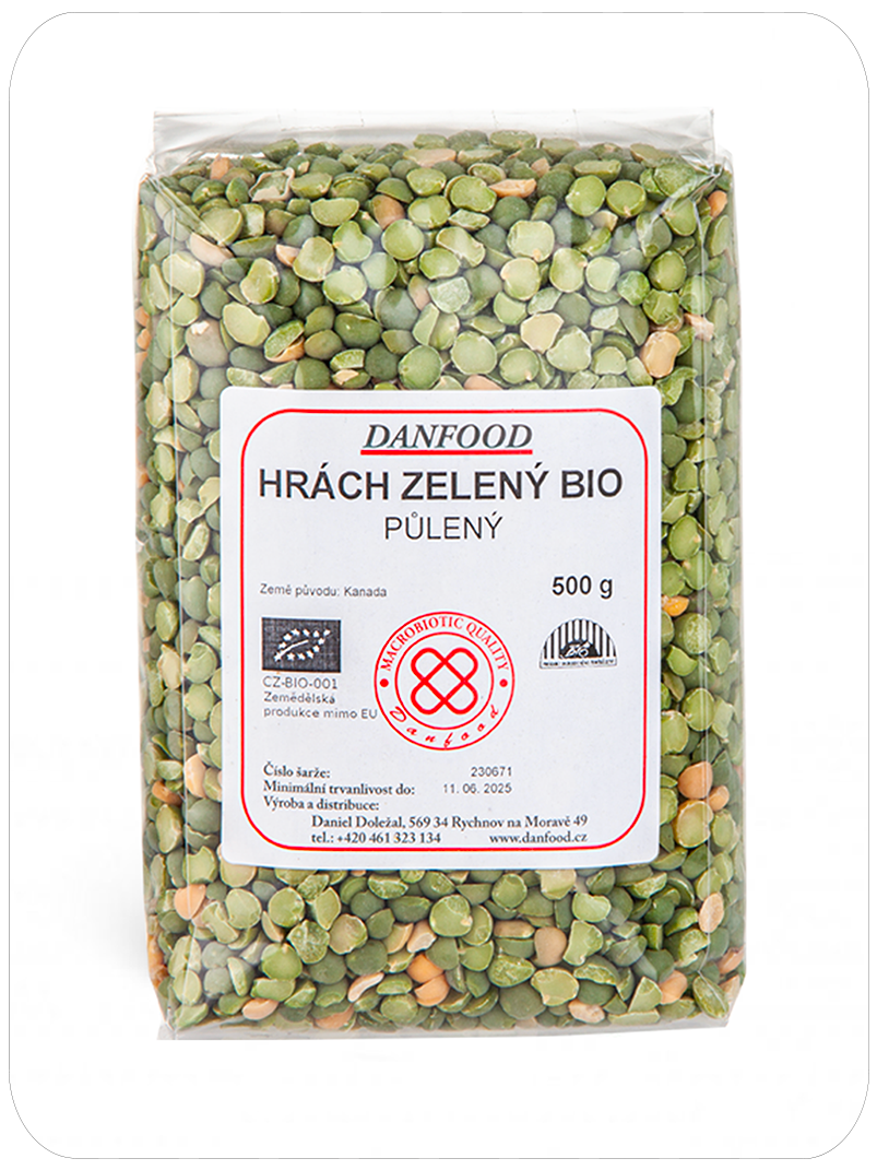 Hrách zelený půlený 500 g