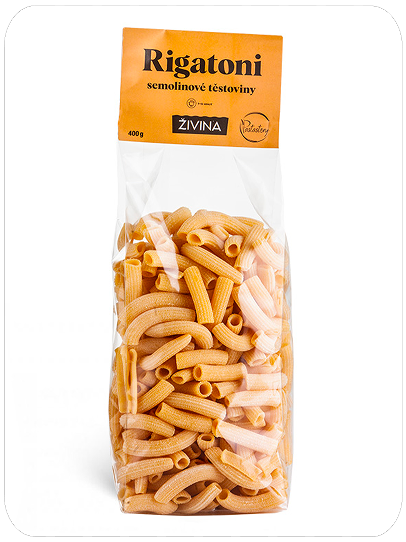 ŽIVINA Rigatoni semolinové těstoviny 400 g
