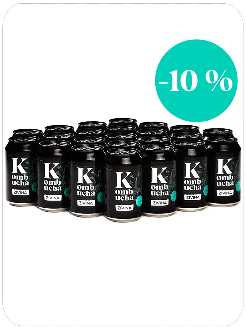 ŽIVINA Kombucha Jasmín 330 ml (24 ks)