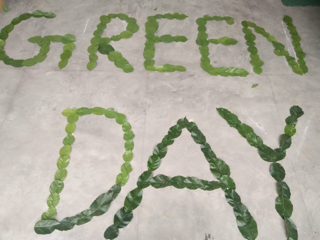 Nursery-KG Students Celebrating Green Day On 06.08.18