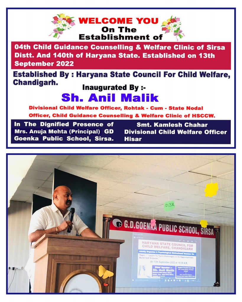 Counselling seminar on child welfare and self esteem