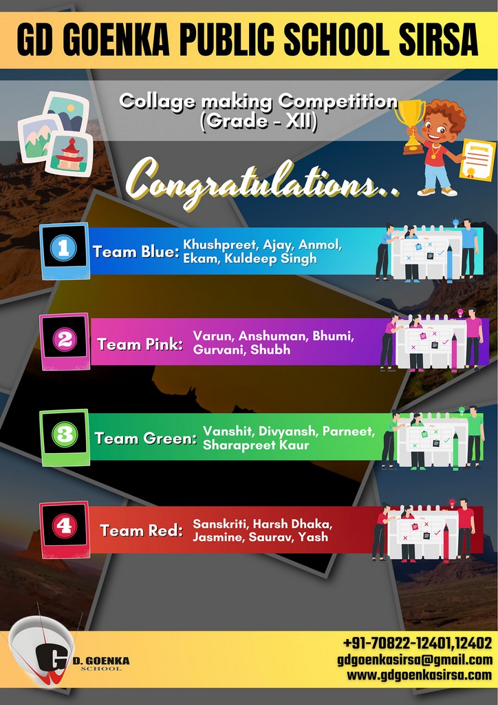 (Grade-XII) Result Collage Making Competition
