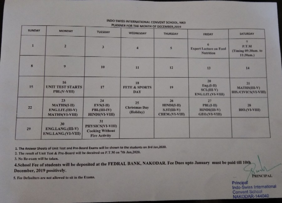 December Planner