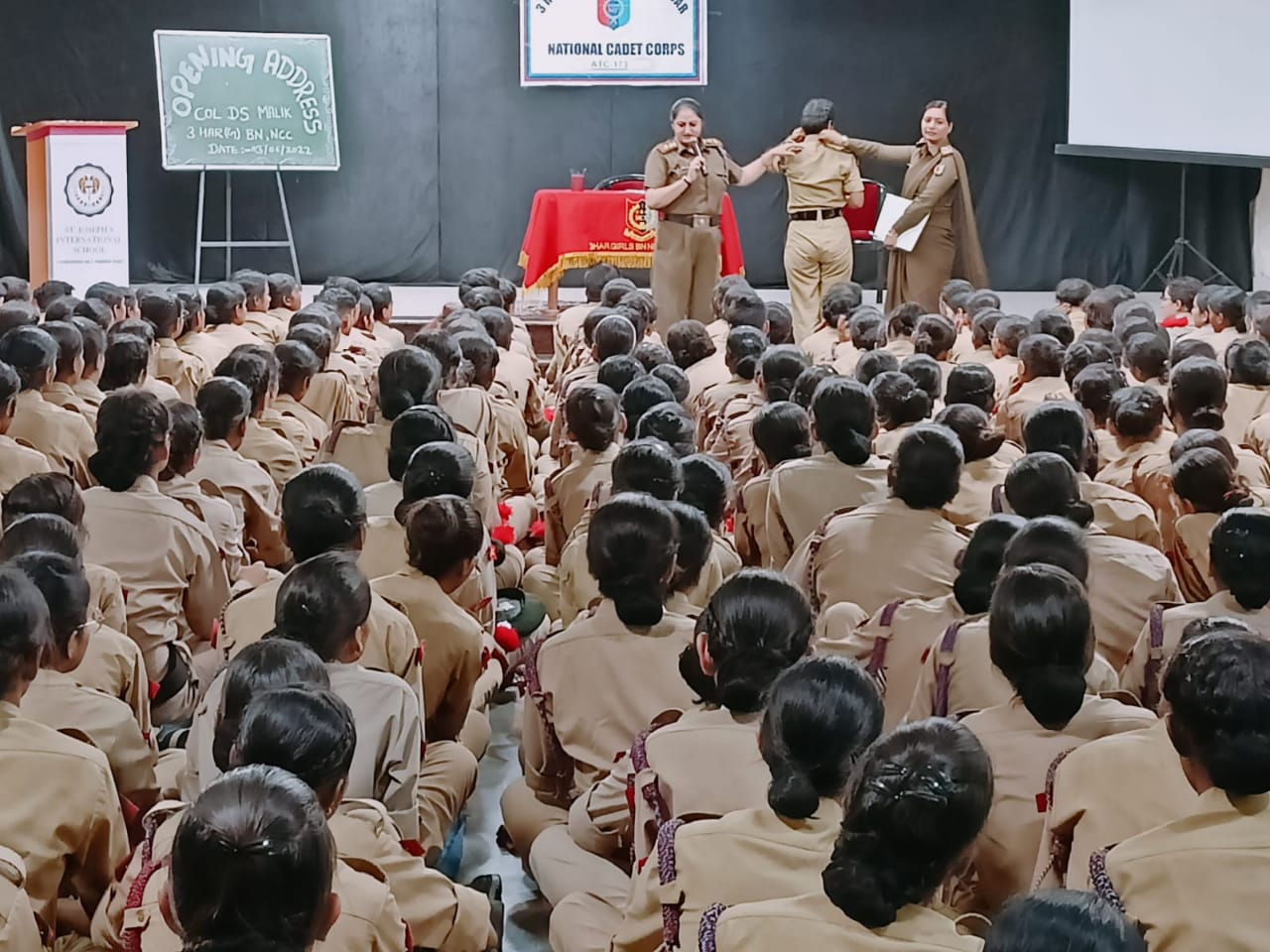 3 HAR GIRLS BATTALION NCC, HISAR Annual Training Camp at St. Joseph Int School, Hisar