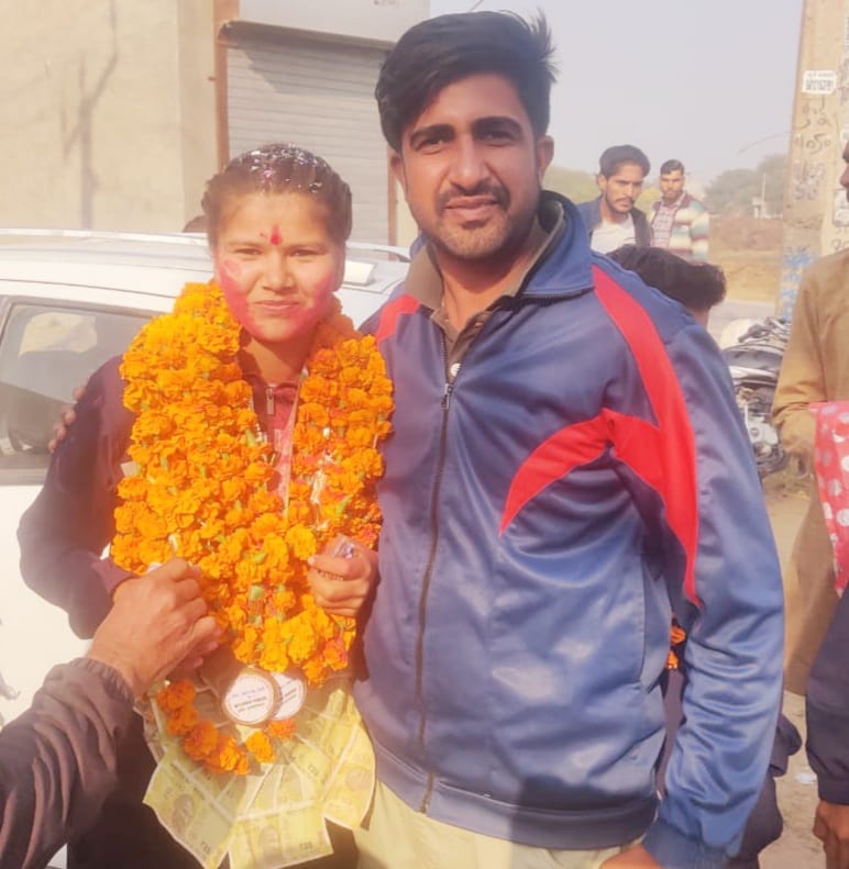 Anita, B.A. II,, got Gold Medal in Kabaddi Tournament