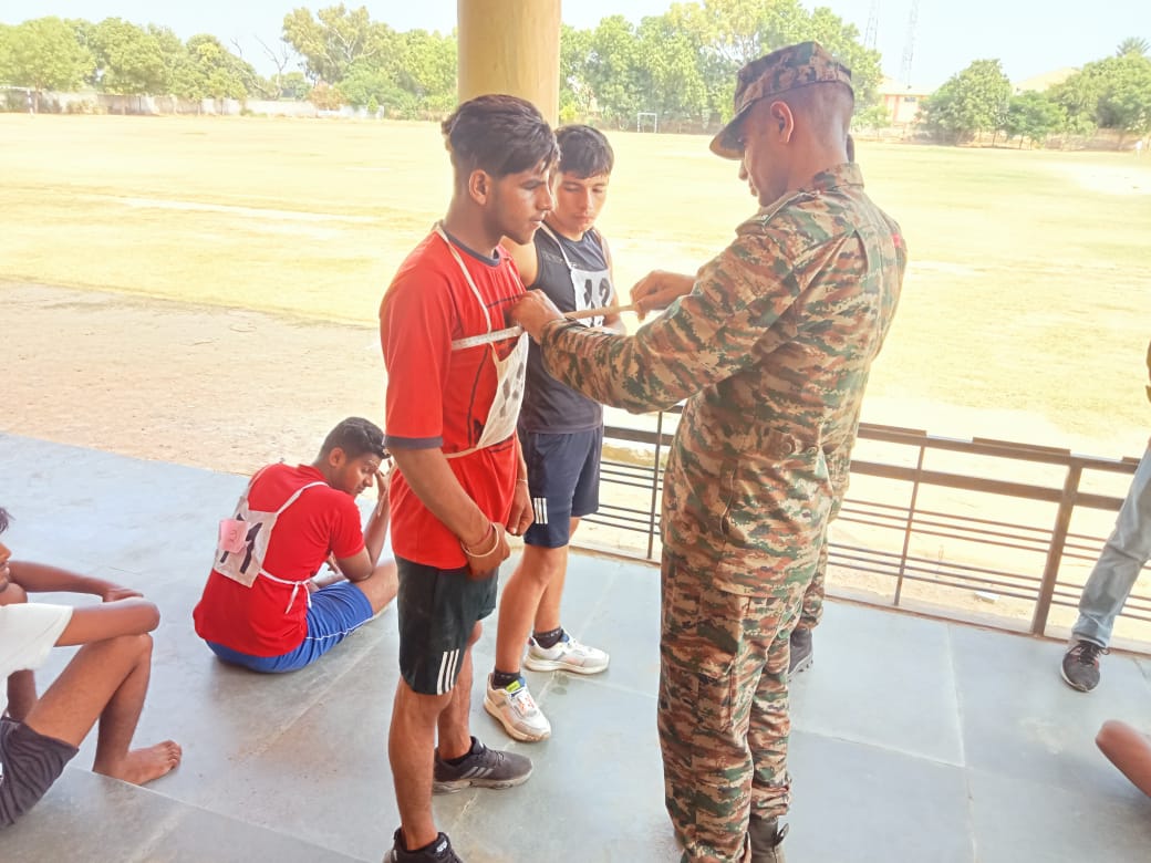 Selection Process of NCC Boys Cadets