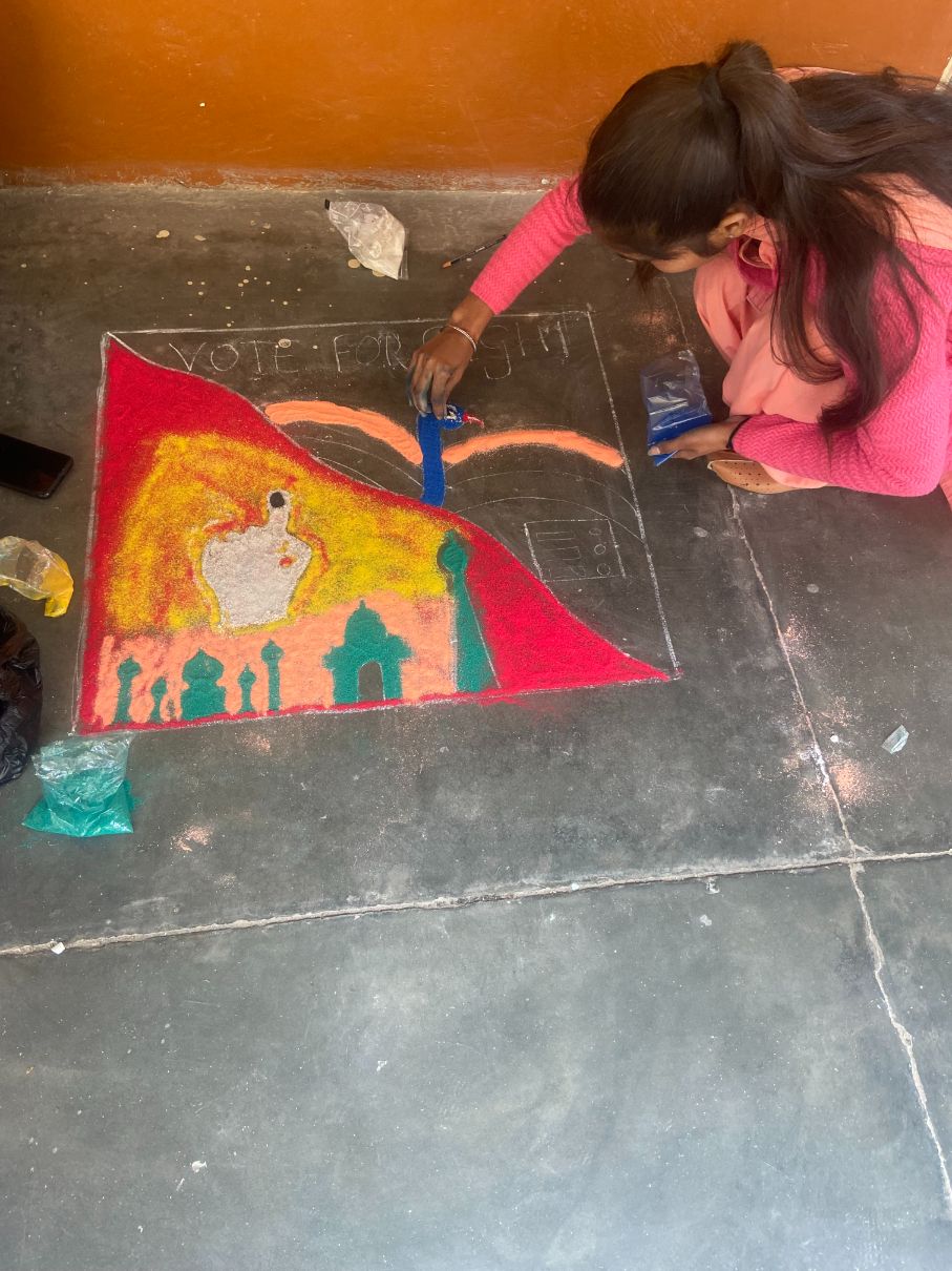 Speech, Rangoli and Mehandi Competition Under Sveep by Department of Home Science