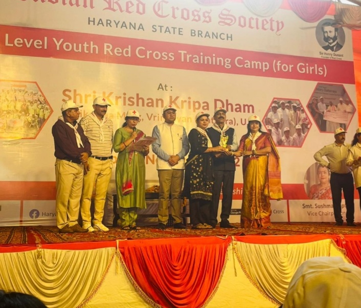 State Level Youth Training Camp for Girls at Shri Krishan Kripa Dham at Vrindavan Mathura